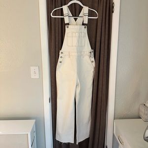 Abercrombie and Fitch White Overalls